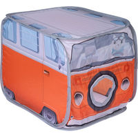 Produktbild von TIAKI Katzentunnel Van aus Polyester in Orange und Grau L 52 x B 38 x H 38 cm
