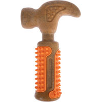 Produktbild von TIAKI Kauspielzeug Hammer aus TPR in Braun Orange Bunt 16,5 x 10 x 3,5 cm