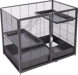 TIAKI Kleintierkäfig Étagère Add-on Unit aus Metall für Frettchen Ratten Chinchilla und Degu L 93,5 x B 63 x H 73,8 cm – Bild 1 von 1