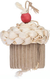 Produktbild von TIAKI Kleintierspielzeug Celebration Cupcake aus Pappe für Hamster Maus und Meerschweinchen Ø 7,5 x L 10 cm