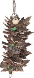 Produktbild von TIAKI Knabberspielzeug Ahornblatt-Kebap aus Holz für Vögel in Grün und Braun