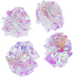 Produktbild von TIAKI Knisterkugel-Set für Katzen 4er-Pack bunte Kunststoff-Bälle