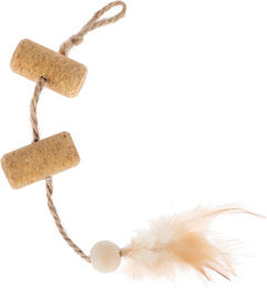 TIAKI Korkspielzeug mit Feder in Natur und Beige – Bild 1 von 1