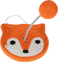 Produktbild von TIAKI Kratzbrett Fuchs aus Sisal in Rot-Orange für Katzen