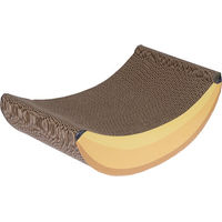 Produktbild von TIAKI Kratzmöbel Banane Kratzbrett aus Kratzpappe für Katzen L 40 x B 15,5 x H 22 cm