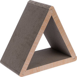 Produktbild von TIAKI Kratzmöbel Dreieck aus Wellpappe Braun L 45 x B 22,5 x H 40,5 cm