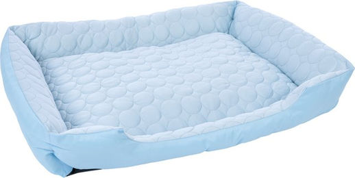 Produktbild von TIAKI Kühlbett Bubbles Hundebett Blau L 80 x B 60 x H 15 cm aus Polyester