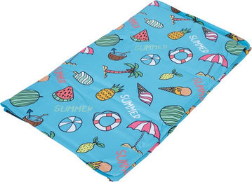 Produktbild von TIAKI Kühlmatte Tropical Hundematte aus Polyester Blau Bunt 90 x 50 cm