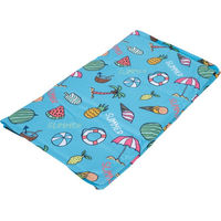 Produktbild von TIAKI Kühlmatte Tropical Hundematte aus Polyester Blau Bunt 90 x 50 cm