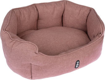 Produktbild von TIAKI Kuschelbett Coralie Katzenbett aus Polyester in Rot und Rosa L 65 x B 55 x H 22 cm