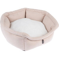 Produktbild von TIAKI Kuschelbett Frankie Katzenbett für Senioren Beige Weiß 55 x 50 x 20 cm