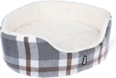 Produktbild von TIAKI Kuschelbett Nolan Katzenbett aus Polyester Grau L 55 x B 47 x H 19 cm