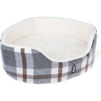 Produktbild von TIAKI Kuschelbett Nolan Katzenbett aus Polyester Grau L 75 x B 67 x H 23 cm
