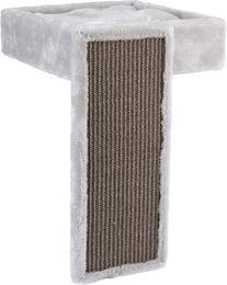 Produktbild von TIAKI Kuschelbett Wallie Kratzbrett aus Plüsch für Regale Grau