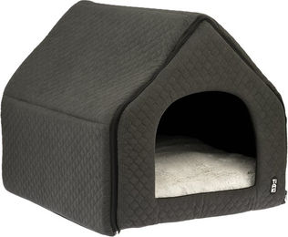 Produktbild von TIAKI Kuschelhöhle Fingal Katzenhöhle Grau Polyester L 70 x B 55 x H 55 cm