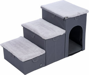 Produktbild von TIAKI Kuschelhöhle für Katzen und kleine Rassen aus Plüsch