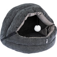Produktbild von TIAKI Kuschelhöhle Sami Katzenhöhle Grau Polyester Größe L 46 x 38 x 38 cm