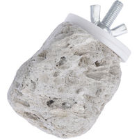 Produktbild von TIAKI Lavastein Mineralstein zur Zahnpflege für Vögel Grau 9,5 x 6,5 x 5 cm