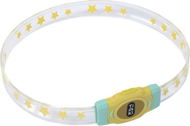 TIAKI LED-Halsband für langhaarige Hunde Gelb mit wiederaufladbarem Akku – Bild 1 von 1