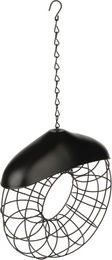 Produktbild von TIAKI Meisenknödelring aus Metall für Vögel Schwarz Transparent Ø 23,5 x H 8 cm