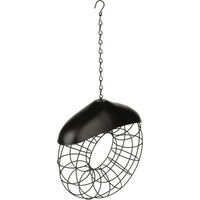 Produktbild von TIAKI Meisenknödelring aus Metall für Vögel Schwarz Transparent Ø 23,5 x H 8 cm