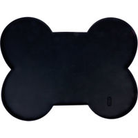 Produktbild von TIAKI Napfunterlage Knochen Silikon Schwarz L 51 x B 38 x H 1 cm