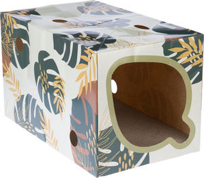 Produktbild von TIAKI Nature Blättertunnel für Katzen aus Pappe B 30 x H 30 x L 40 cm