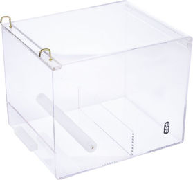 Produktbild von TIAKI No-Mess Vogelfutternapf aus Acryl Größe L Transparent