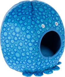 Produktbild von TIAKI Oktopushöhle Katzenhöhle aus Polyester in Blau und Bunt Ø 40 x H 40 cm