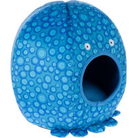 Produktbild von TIAKI Oktopushöhle Katzenhöhle aus Polyester in Blau und Bunt Ø 40 x H 40 cm