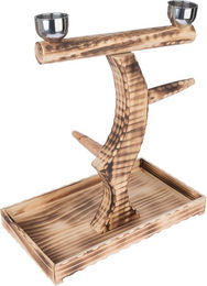 Produktbild von TIAKI Papageienfreisitz aus Holz in Natur Braun L 50,5 x B 29 x H 52 cm
