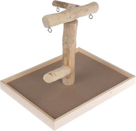 Produktbild von TIAKI Papageienfreisitz aus Natur Java Holz Braun L 40,5 x B 31 x H 31 cm