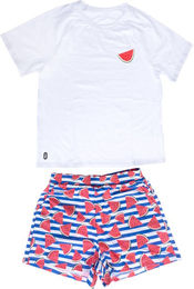 Produktbild von TIAKI Pet & Parent Pyjama im Partnerlook Melone aus Baumwolle Größe S
