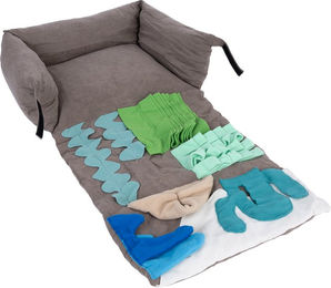 Produktbild von TIAKI Playground Hundebett Mink Intelligenzspielzeug aus Polyester für kleine Hunde in 50 x 40 x 17 cm