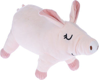 Produktbild von TIAKI Plüschspielzeug Oink Kuscheltier für Hunde in Rosa und Bunt aus Polyester L 25,5 x B 7 x H 14 cm