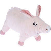 Produktbild von TIAKI Plüschspielzeug Oink Kuscheltier für Hunde in Rosa und Bunt aus Polyester L 25,5 x B 7 x H 14 cm