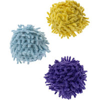 Produktbild von TIAKI Pompom Ball-Set mit Katzenminze für Katzen und Kitten aus Polyester 3 Stück