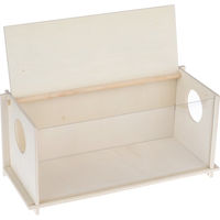 Produktbild von TIAKI Sandbad Buddelkiste aus Holz für Hamster, Mäuse, Ratten und Eichhörnchen 36 x 16 x 19 cm