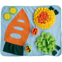 Produktbild von TIAKI Schnüffelmatte für Kleintiere wie Kaninchen und Meerschweinchen aus Polyester in Bunt/Blau L 60 x B 50 cm