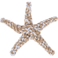 Produktbild von TIAKI Seilspielzeug Seestern für Hunde aus Polyester in Beige und Braun 15 x 15 x 3,5 cm