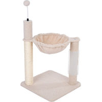 Produktbild von TIAKI Shearly Kratzbaum mit Hängematte für Kitten in Beige aus Plüsch