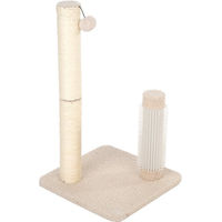 Produktbild von TIAKI Shearly Kratzsäule für Katzenkitten aus Plüsch in Beige