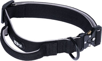 Produktbild von TIAKI Sicherheits-Halsband für große Hunderassen aus Nylon in Schwarz Größe L 38 mm breit
