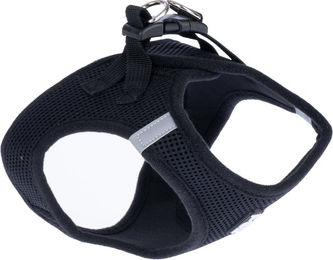 Produktbild von TIAKI Sicherheitsgeschirr Vest für Welpen und kleine Hunde in Schwarz Größe XS mit 33-37 cm Brustumfang aus Polyester