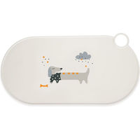Produktbild von TIAKI Silikon Napfunterlage Aston Dachshund Beige Bunt L 50 x B 25 cm