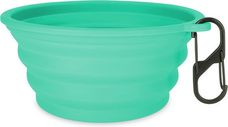 Produktbild von TIAKI Silikon Reisenapf Futternapf Türkis 750 ml Ø 15 x H 7 cm - 0,75 l