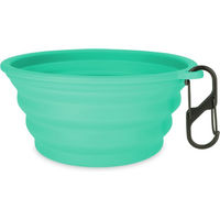 Produktbild von TIAKI Silikon Reisenapf Futternapf Türkis 750 ml Ø 15 x H 7 cm - 0,75 l