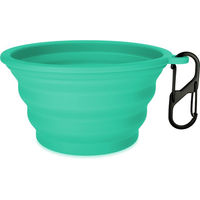Produktbild von TIAKI Silikon Reisenapf Türkis 500 ml Ø 13 x H 7 cm - 500 ml