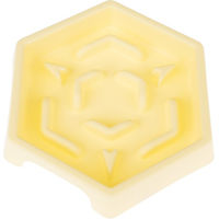 Produktbild von TIAKI Slow Feeder Yellow Hexagon Anti-Schling-Napf aus Kunststoff für alle Altersstufen 450 ml - 450 ml
