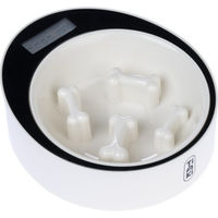 Produktbild von TIAKI Smarter Anti-Schling-Napf mit integrierter Waage als Slow Feeder aus Kunststoff für eine bessere Verdauung L 22 x B 24,5 x H 8 cm - 2 kg